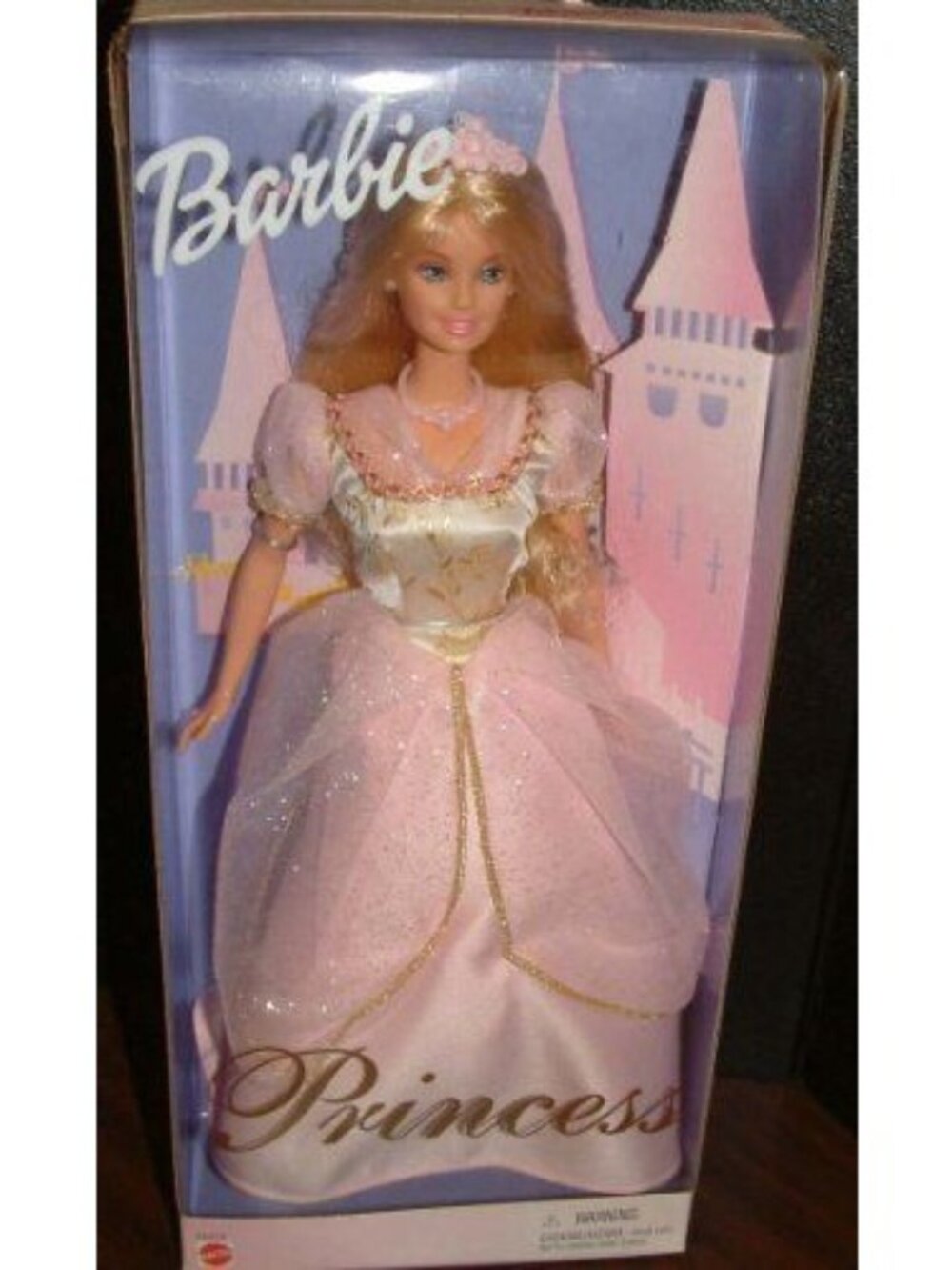 Barbie Princess Doll In Pink Gown 1999 Mattel New In Damaged Box